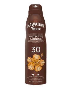 Hawaiian Tropic Spray Sunscreen Protective Tanning Dry Oil SPF 30 – 6 oz – 6 oz - Happy Bargain Bin