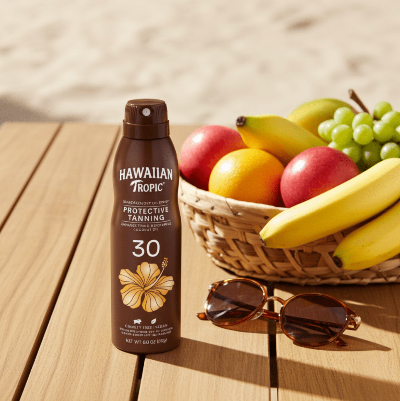 Classic Hawaiian Tropic Scent – Leaves a tropical fragrance that reminds you of the beach.