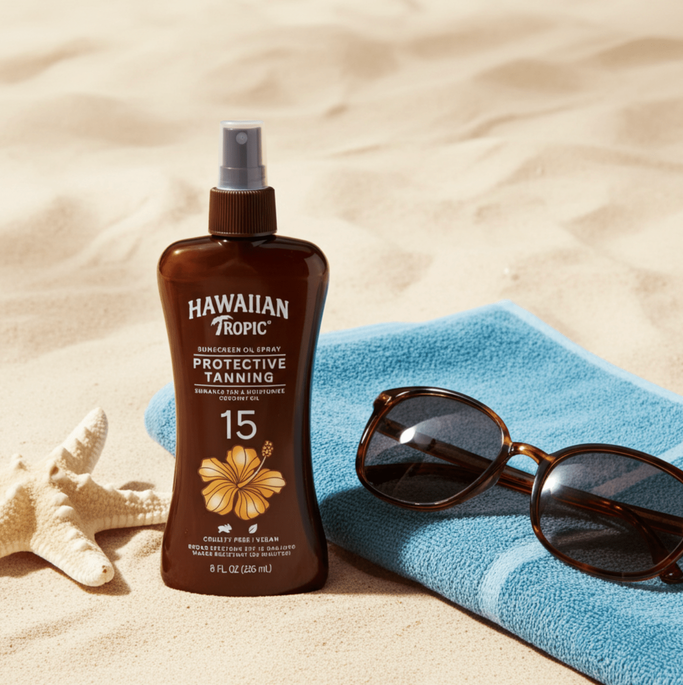 SPF 15 Broad-Spectrum Protection – Helps guard against UVA and UVB rays while you tan beautifully.