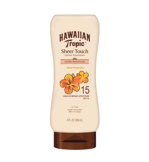 Hawaiian Tropic Sheer Touch Ultra Radiance Lotion Sunscreen - SPF 15 (8 Oz) - Happy Bargain Bin
