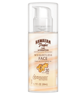 Hawaiian Tropic SPF 30 1.7 Oz Weightless Hydration Face Sunscreen Lotion - Happy Bargain Bin