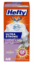 Load image into Gallery viewer, Hefty Trash Bags 13 gallon Ultra Strong Lavender &amp; Sweet Vanilla 40 Ct - Happy Bargain Bin
