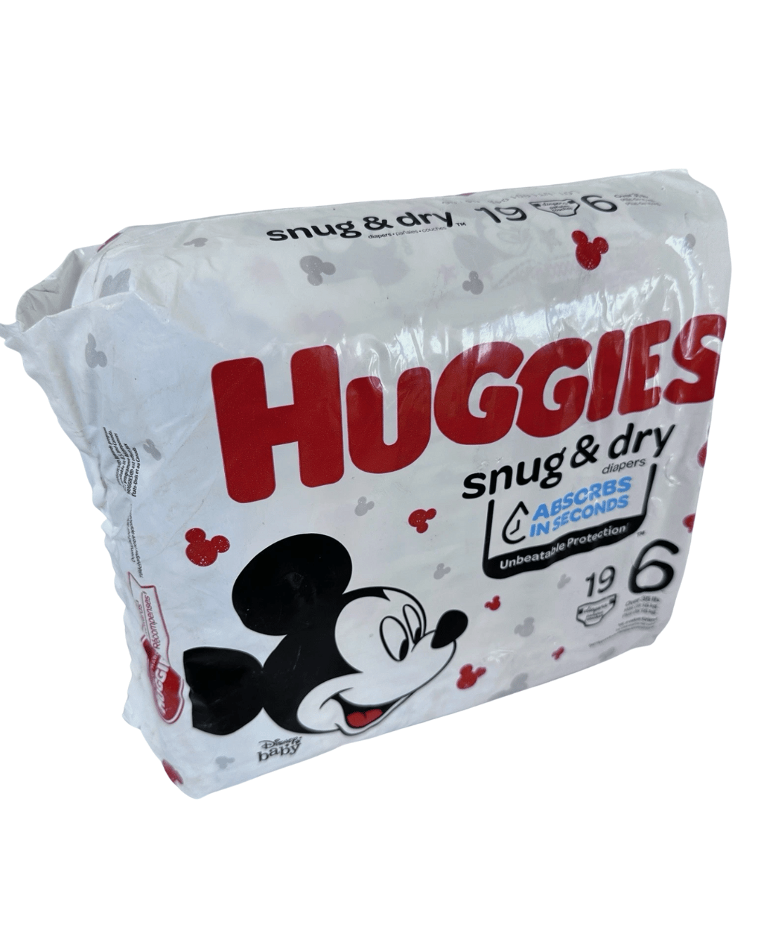 Huggies Size 6 Snug & Dry Baby Diapers, (35 Lbs) 19 Count - Happy Bargain Bin