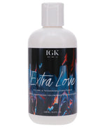 IGK Extra Love volume and thickening conditioner bottle, 8 oz, front view