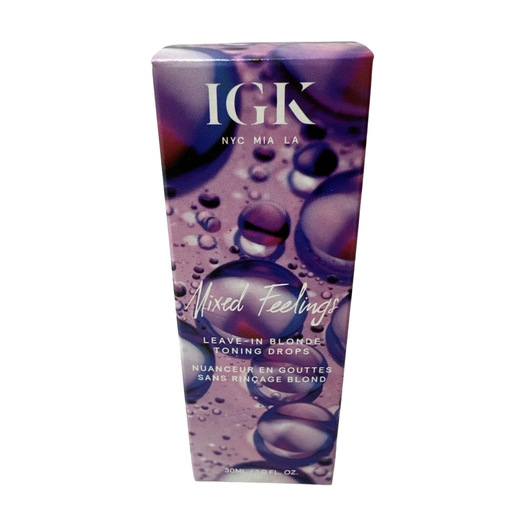 IGK Mixed Feelings Leave - In Blonde Toning Drops 30ml | Blonde Toner - Happy Bargain Bin