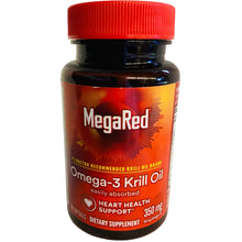 Load image into Gallery viewer, MegaRed Omega-3 Krill Oil 60 Ct SoftGels
