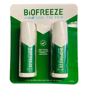 Biofreeze Roll-On Fast Acting Menthol Pain Reliever 3 Fl Oz