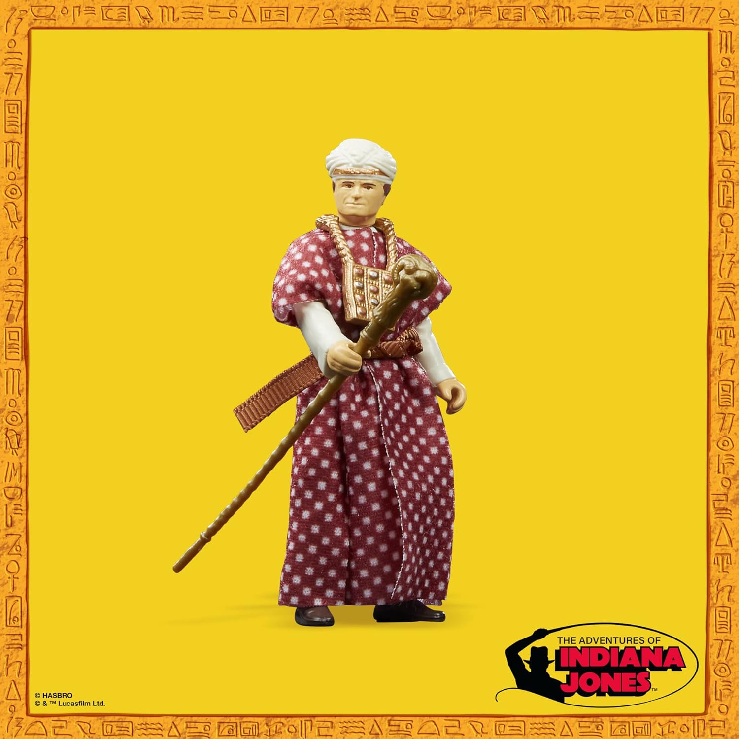 Includes detachable ceremonial staff accessory