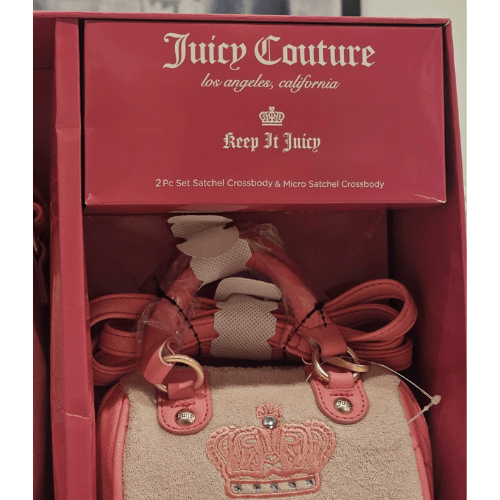 Stylish crown detailing with luxe pink accents