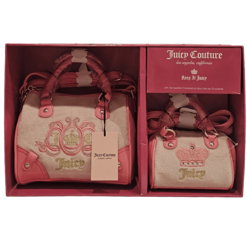 JUICY COUTURE Pink Diamond Lovers Club 2 Pc - Princess Crown Set NEW In Box
