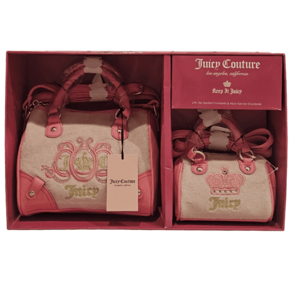 JUICY COUTURE Pink Diamond Lovers Club 2 Pc - Princess Crown Set NEW In Box