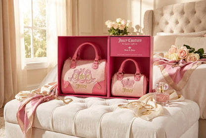 Juicy Couture Pink Diamond Lovers Club 2 Piece Princess Crown Set - Happy Bargain Bin