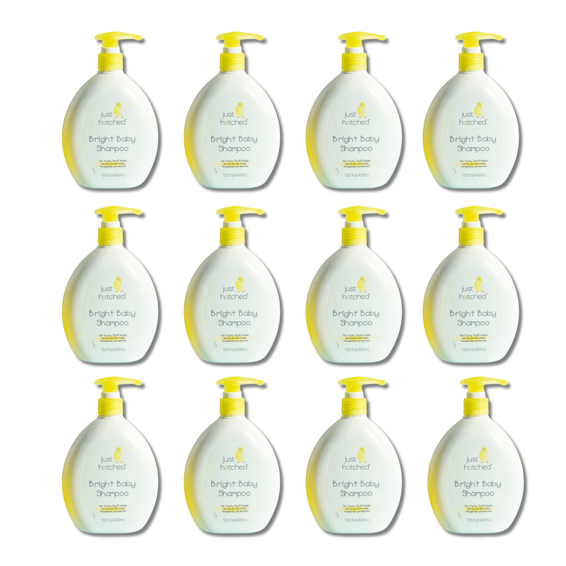 Just Hatched Bright Baby Care Shampoo 13.5 Fl Oz, Lots of 12