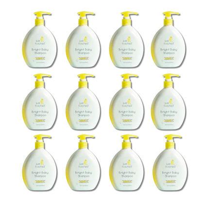 Just Hatched Bright Baby Care Shampoo 13.5 Fl Oz, Lots of 12
