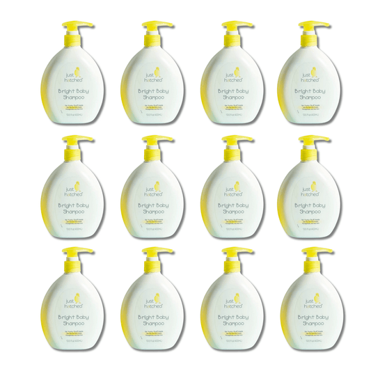 Just Hatched Bright Baby Care Shampoo 13.5 Fl Oz, Lots of 12