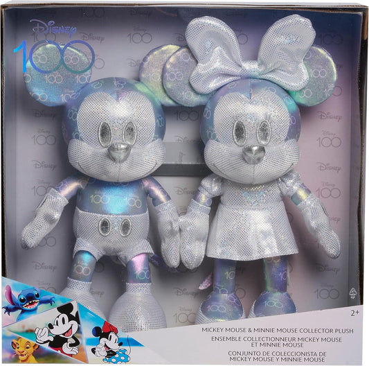 Just Play Mickey Mouse & Minnie Mouse | Disney100 Years of Wonder Collector Set Plush Stuffed Animals, Kids Toys for Ages 2 Up - Happy Bargain Bin