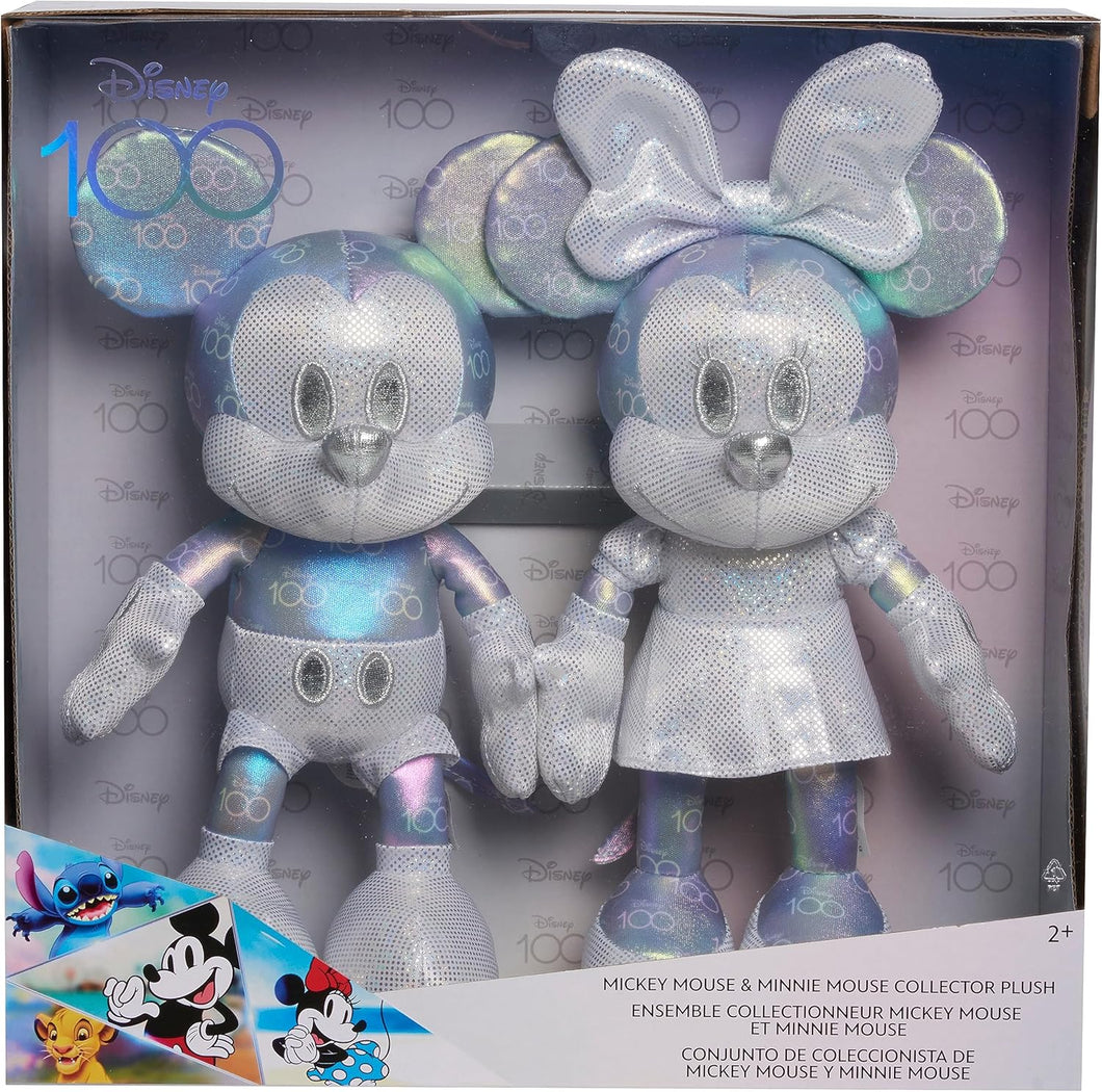 Just Play Mickey Mouse & Minnie Mouse | Disney100 Years of Wonder Collector Set Plush Stuffed Animals, Kids Toys for Ages 2 Up - Happy Bargain Bin