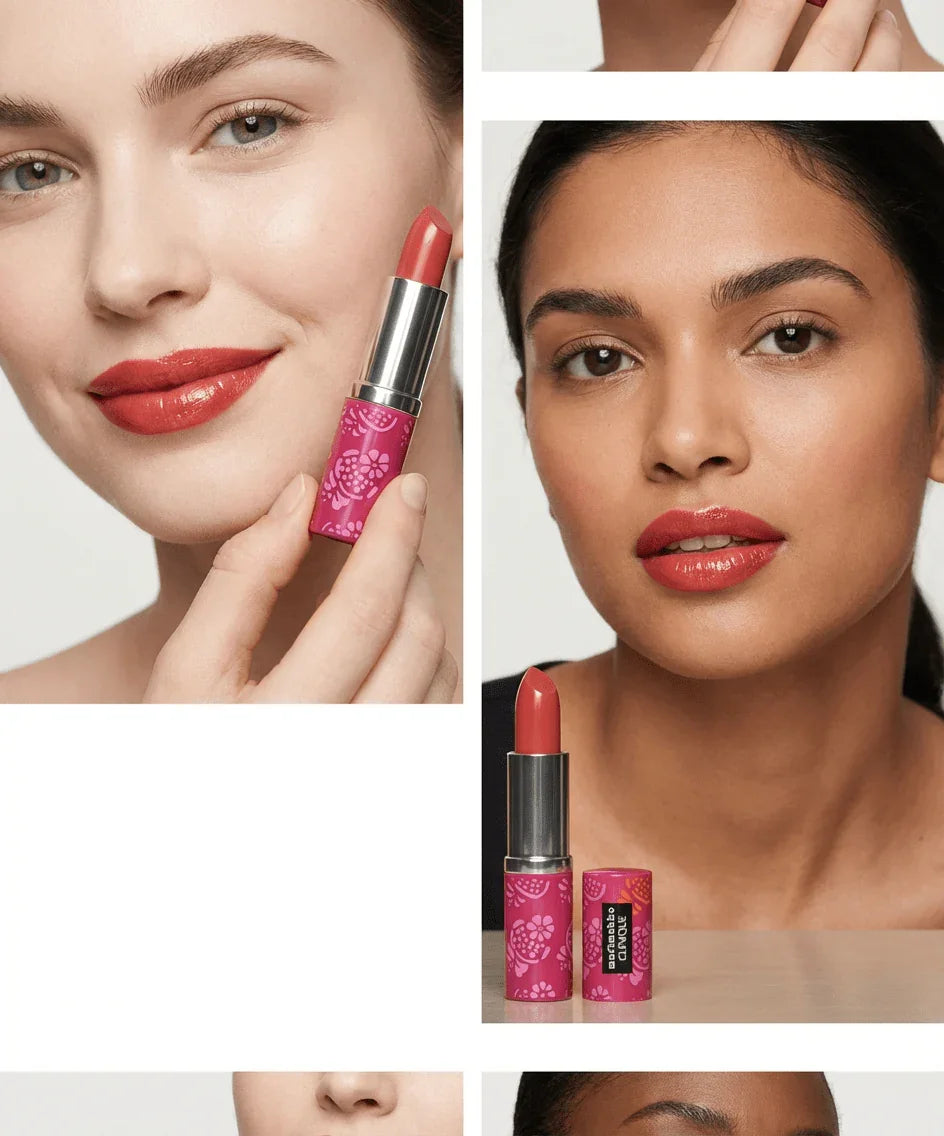 Marimekko x Clinique Pop Lip Colour Primer Lipstick - Poppy Pop 06 (4.3 ml) - Happy Bargain Bin