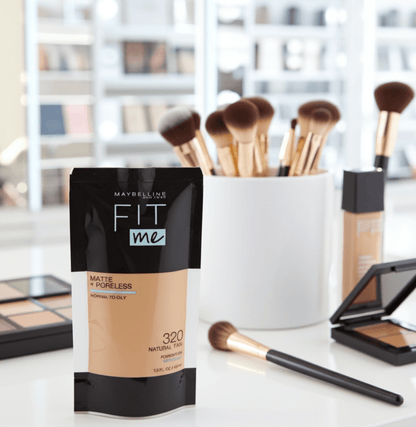 Maybelline Fit Me Matte Poreless Foundation, Natural Tan 320 1.3 Oz - Happy Bargain Bin