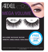Load image into Gallery viewer, Ardell Mega Volume Lash #251 Black – Dramatic Full Volume
