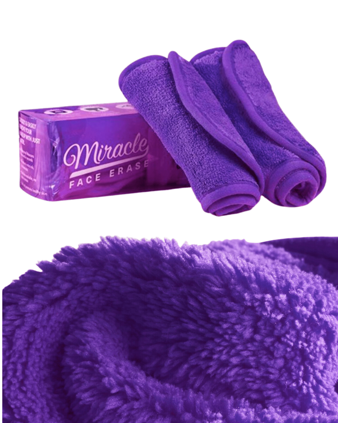 Miracle Microfiber Makeup Remover Cloth + Bands Lot of 24 Wholesale - Happy Bargain Bin