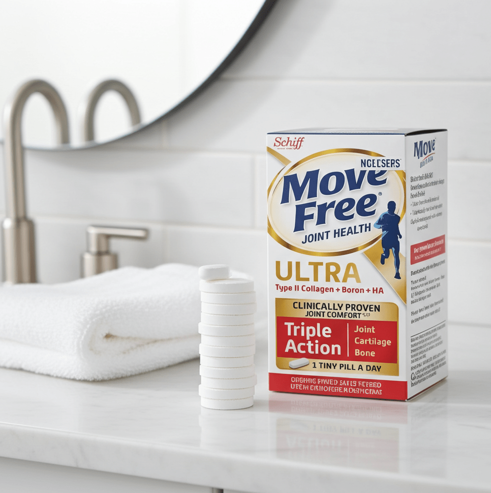 Move Free Ultra UC II Collagen and Hyaluronic Acid Joint Supplement, 30CT - Happy Bargain Bin