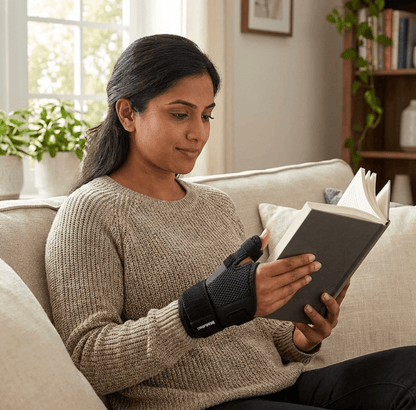 Provides firm support for injured or painful thumbs