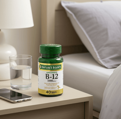 Nature's Bounty B12 5000 mcg | Twin Pack (40 Tablets) - Happy Bargain Bin