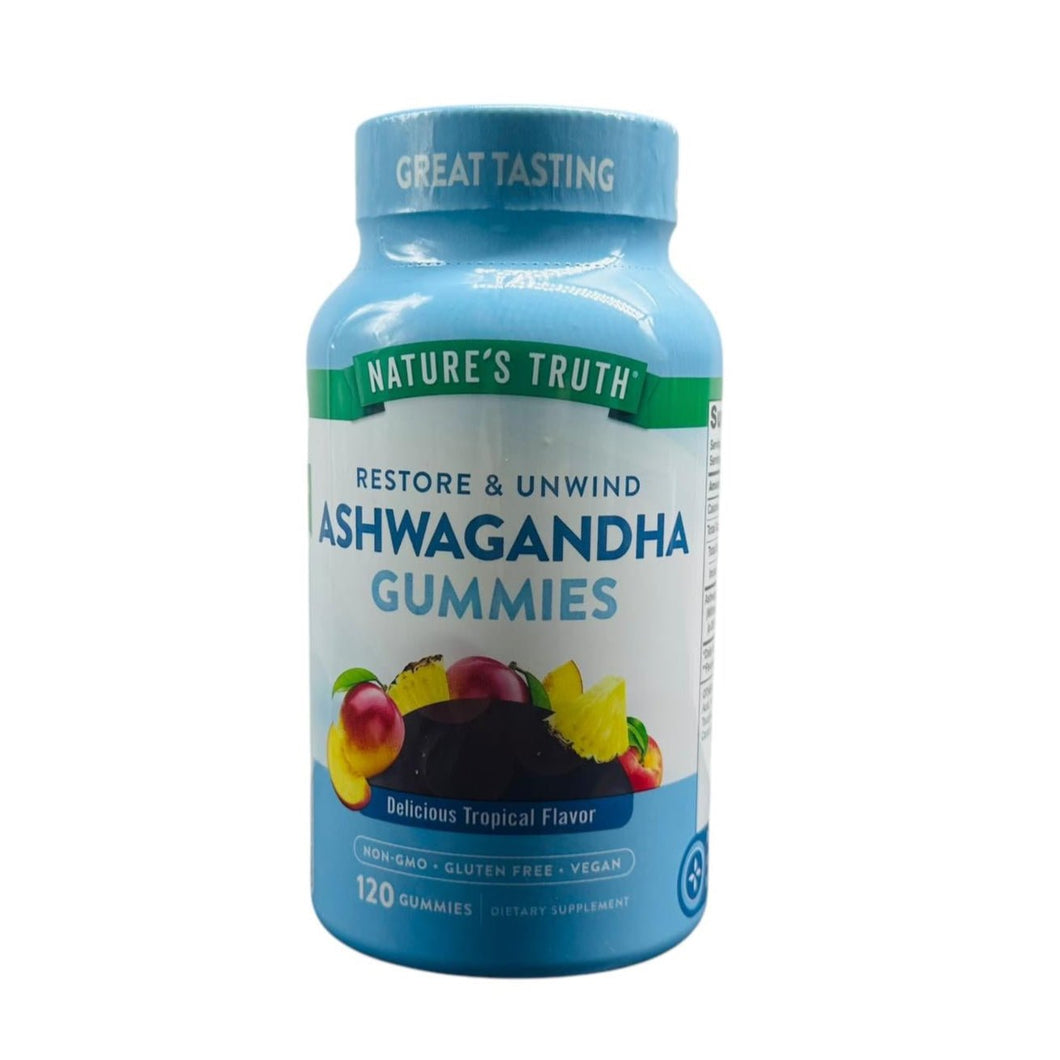 Natures Truth Ashwagandha Gummies Tropical Flavor 120 Ct. Happy Bargain Bin