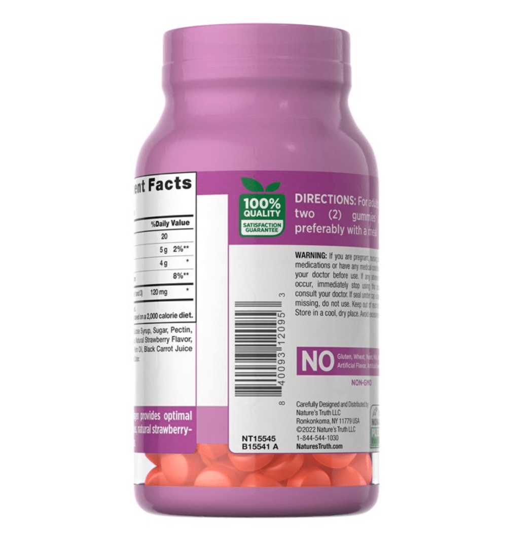 Chewable gummies with a pleasant flavor