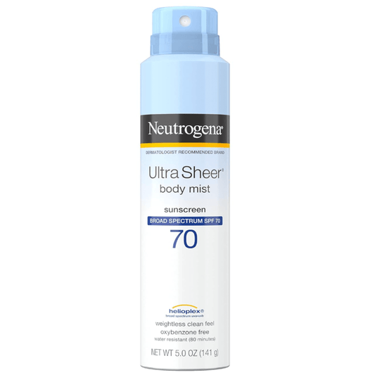 Neutrogena Body Mist Ultra Sheer Sunscreen Spray - SPF 70, 5 Oz