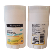 Load image into Gallery viewer, Neutrogena Sunblock Stick Purescreen Mineral Beach Defense - 1.5 Oz - Happy Bargain Bin
