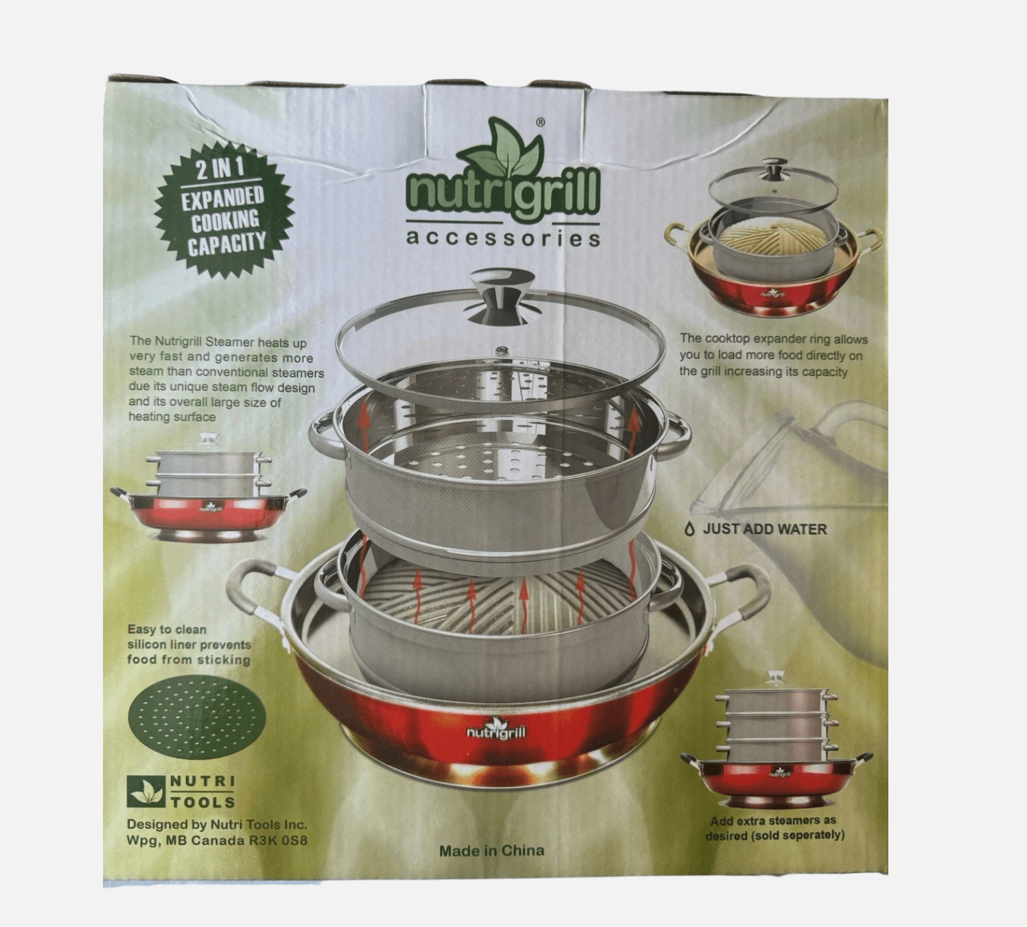 NutriGrill Electric BBQ Cooker Grill Pan with Accessories - Happy Bargain Bin
