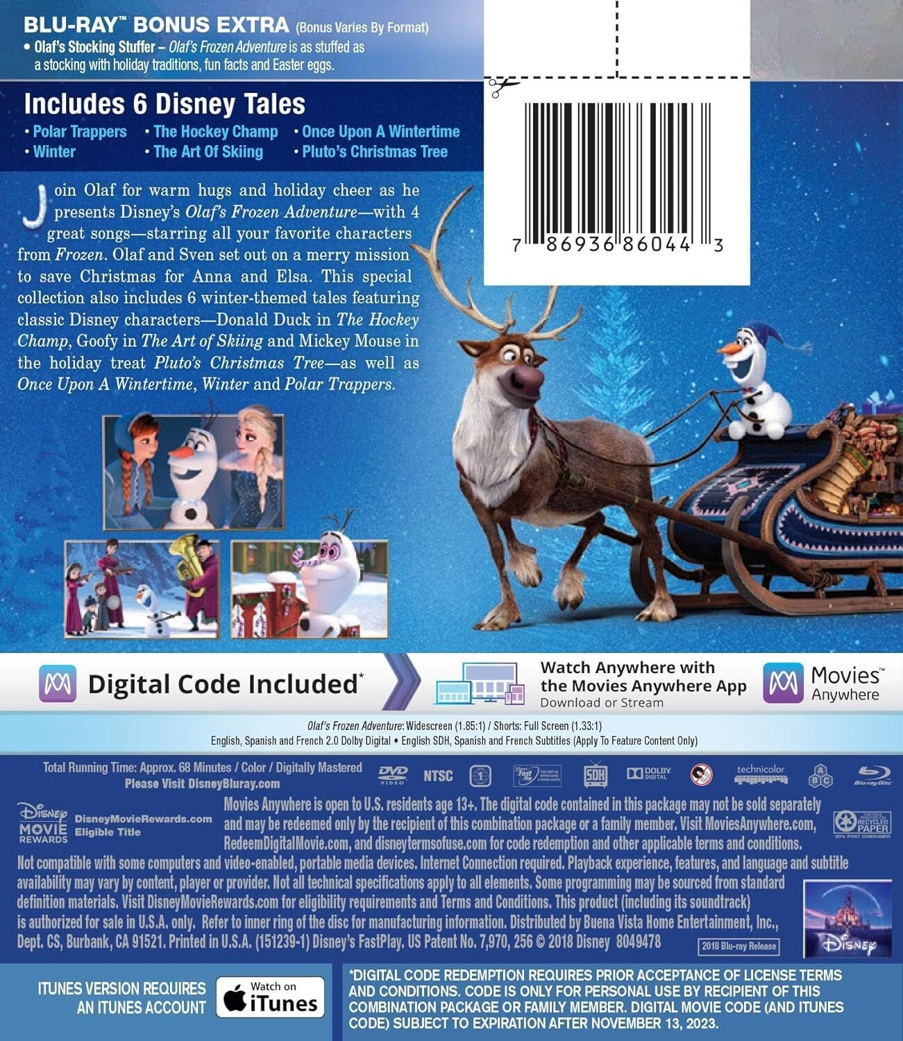 Olaf’s Frozen Adventure + 6 Disney DVD Tales Blu - ray Wholesale Lot Of 30 - Happy Bargain Bin
