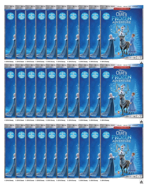 Olaf’s Frozen Adventure + 6 Disney DVD Tales Blu - ray Wholesale Lot Of 30 - Happy Bargain Bin