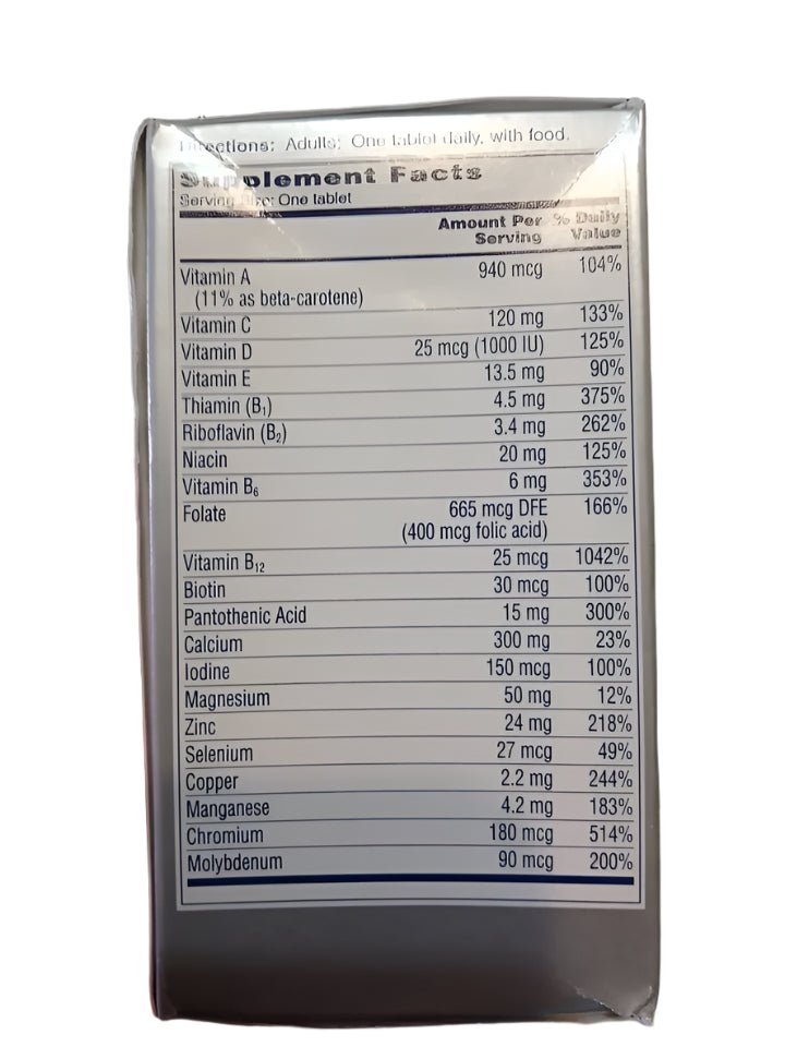 complete multivitamin comes in an easy-to-use bottle with 65 tablets