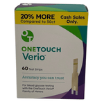 One Touch Verio Test Strips - 60 Ct