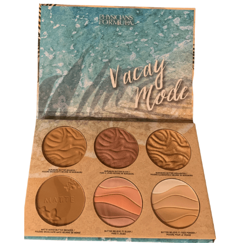 Includes bronzer, blush, and highlighter shades