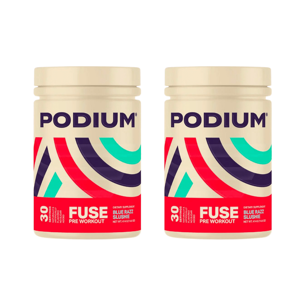 Podium Pre Workout Blue Raspberry Slushie Powder 30 Serv. | BOGO Deals - Happy Bargain Bin