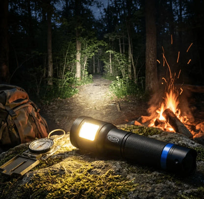 Police Security Dual Beam – 300 Lumens Flashlight - Happy Bargain Bin