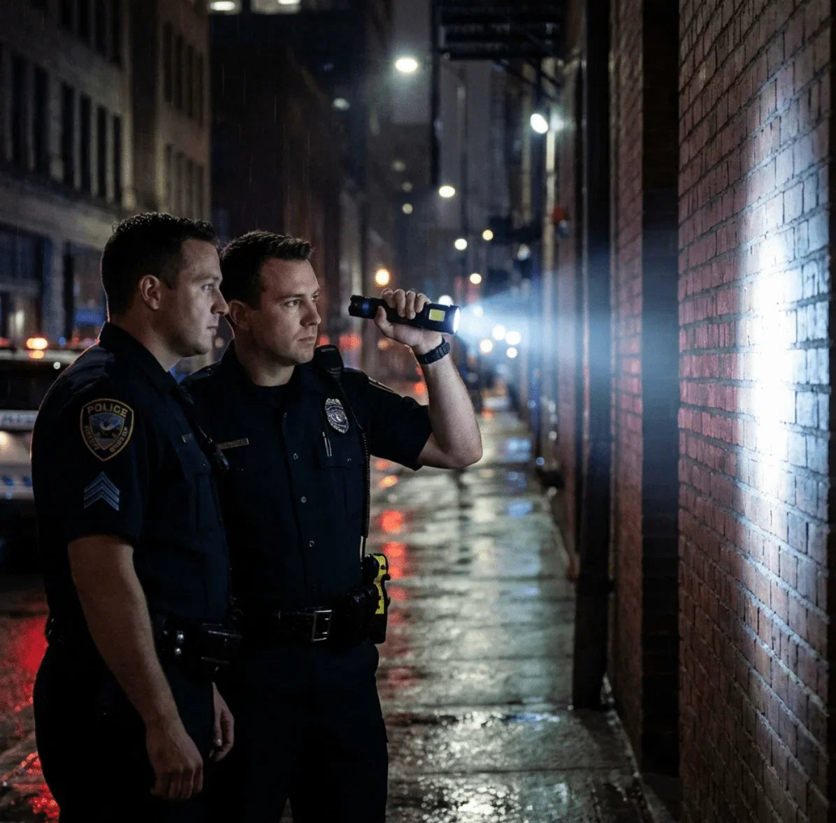 Police Security Dual Beam – 300 Lumens Flashlight - Happy Bargain Bin