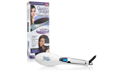 3-in-1 Functionality: Detangles, straightens, and styles hair, streamlining your hair care routine.