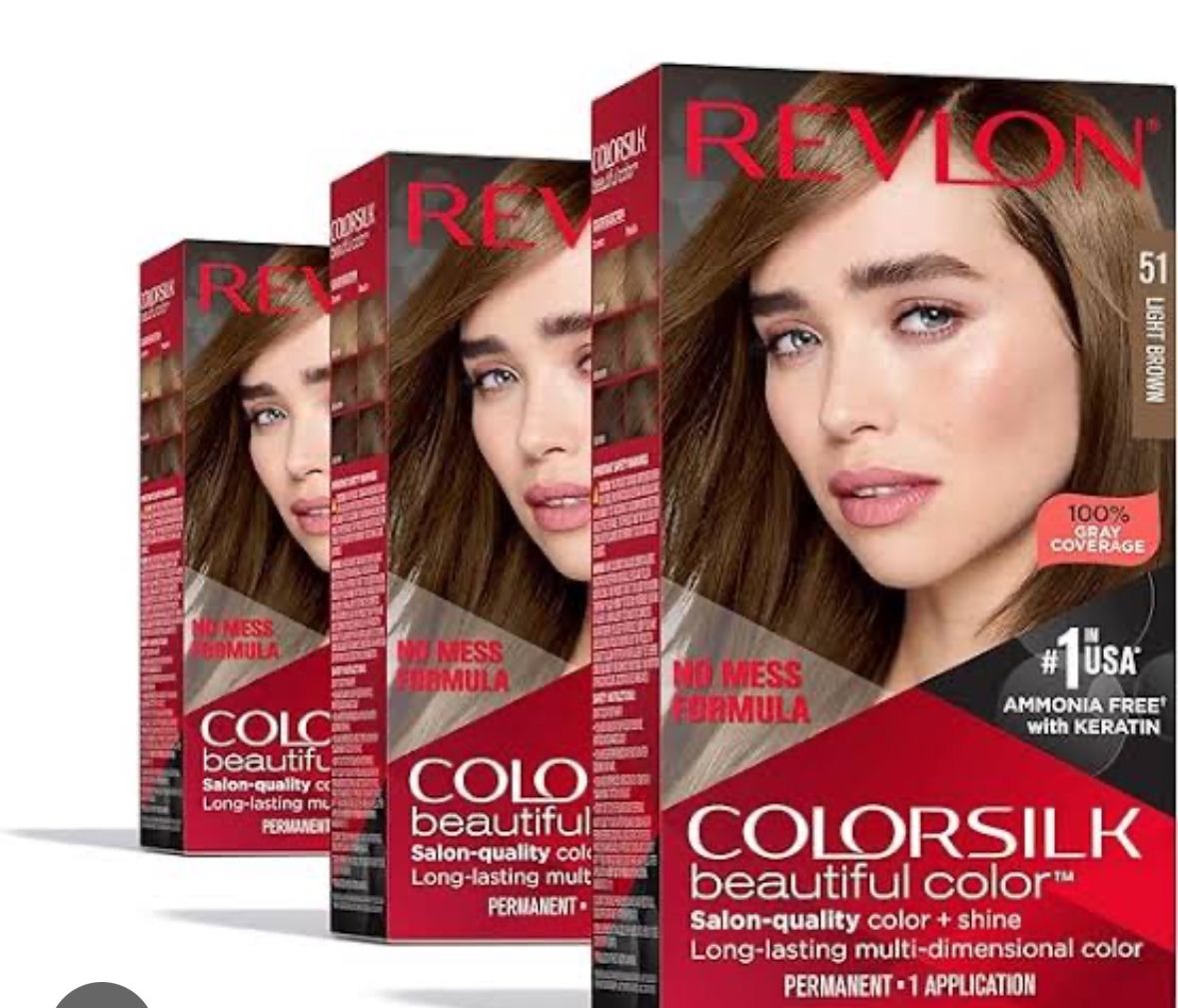 Permanent hair dye in Light Brown (51)