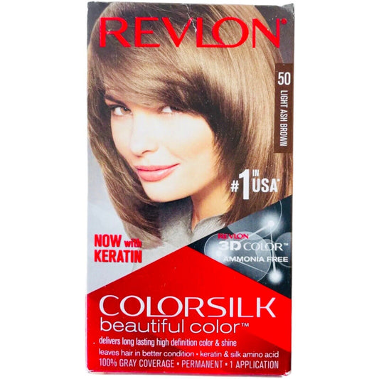 Revlon Colorsilk 50 Light Ash Brown Hair Dye Color