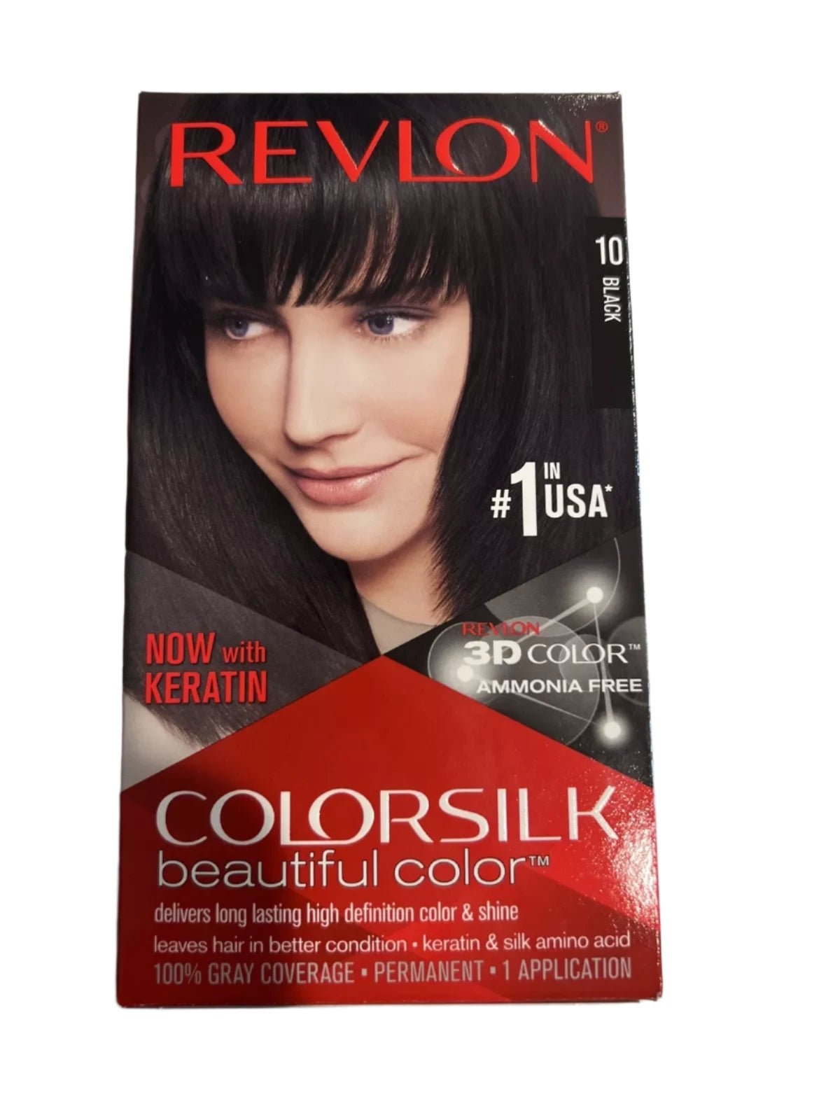 Permanent hair color in Black #10