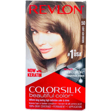 Load image into Gallery viewer, Revlon Colorsilk 50 Light Ash Brown Hair Dye
