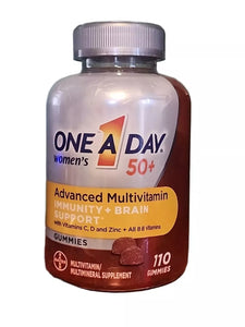 One A Day Womens 50+ Gummies Multivitamin Immunity Brain Support 110Ct