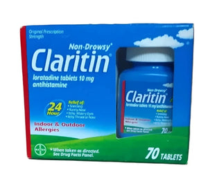 Claritin 24 Hr Non-Drowsy Allergy Relief Tablets 10mg - 70 Ct