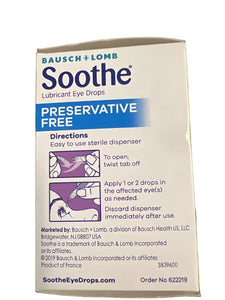 Soothe Lubricant Eye Drops 