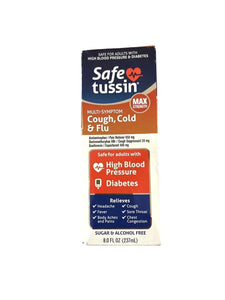 Safetussin DM Cough & Chest Congestion Sugar & Alcohol Free 8oz - Happy Bargain Bin